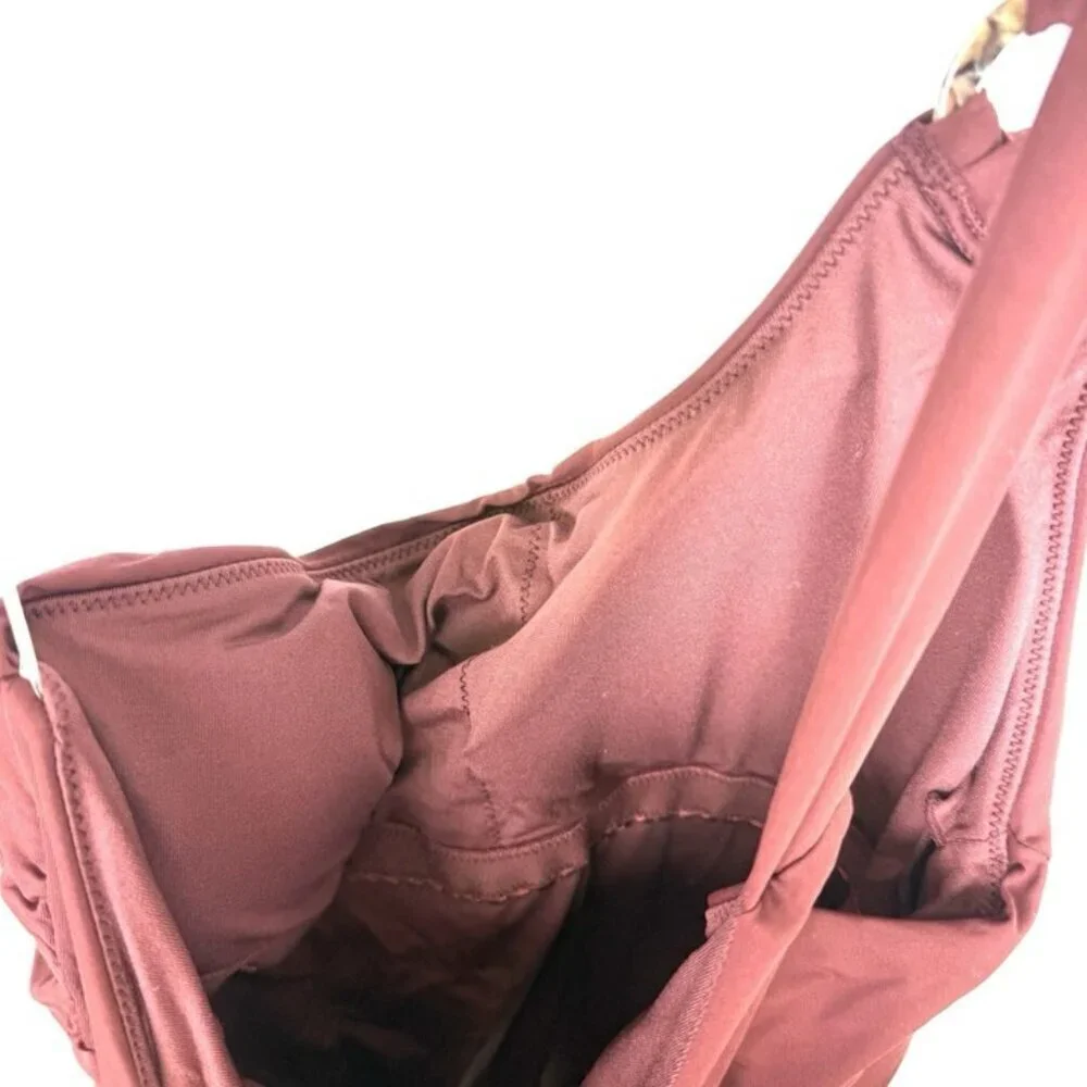 Seafolly Women’s Brown One Shoulder One Piece Swimsuit Size 10